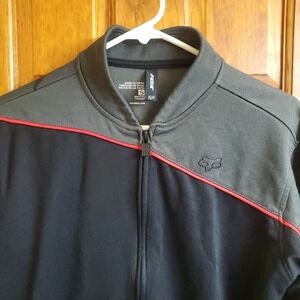 Vintage Fox Racing Retro Full Zip Track Jacket Mens Size Small Long Sleeve